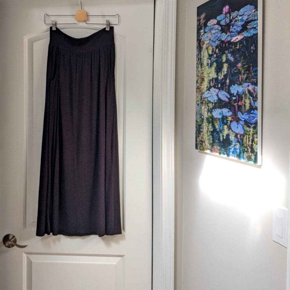 Style & Co Black Long Skirt Petite Small - Picture 3 of 7